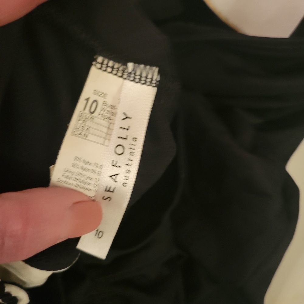 Seafolly Sorrento Boyleg Maillot Swimsuit Anthropologie size 6 US - Picture 8 of 16